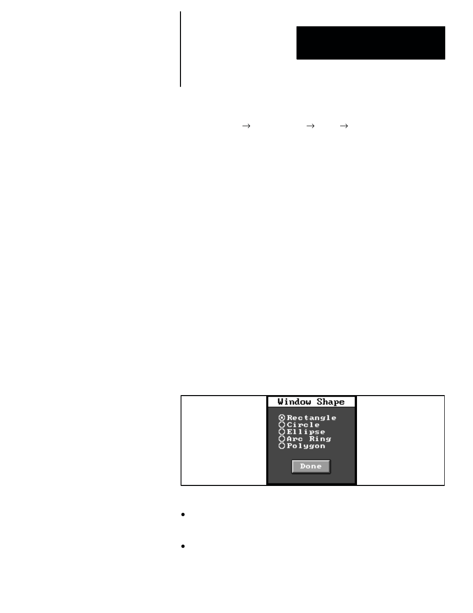Overview: window configuration, Window shape | Rockwell Automation 5370-CVIM2 Module User Manual | Page 267 / 564