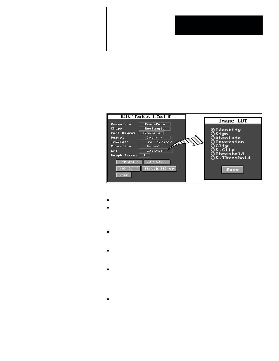 Image tool look-up table (lut) | Rockwell Automation 5370-CVIM2 Module User Manual | Page 333 / 564