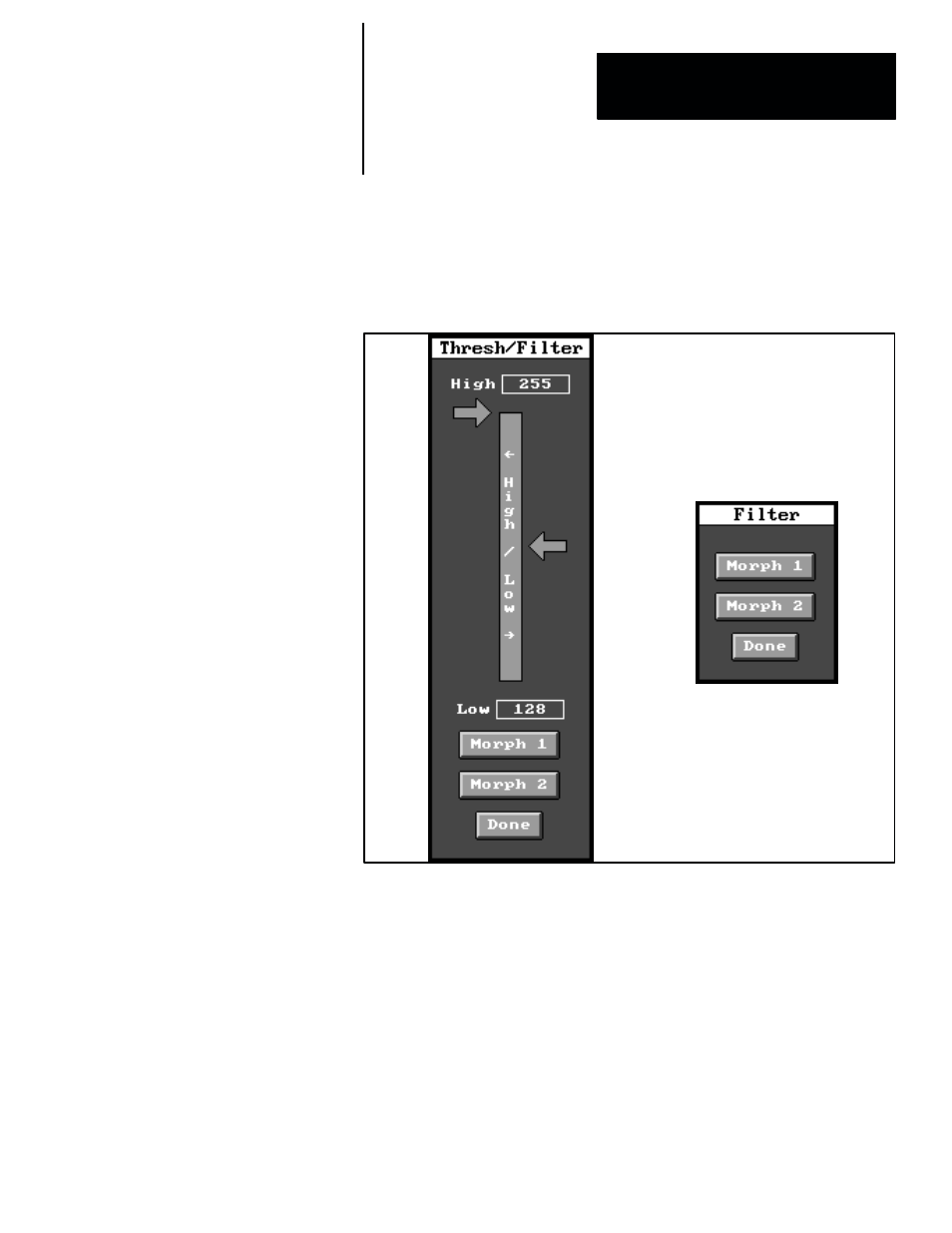 Threshold/filter functions | Rockwell Automation 5370-CVIM2 Module User Manual | Page 437 / 564