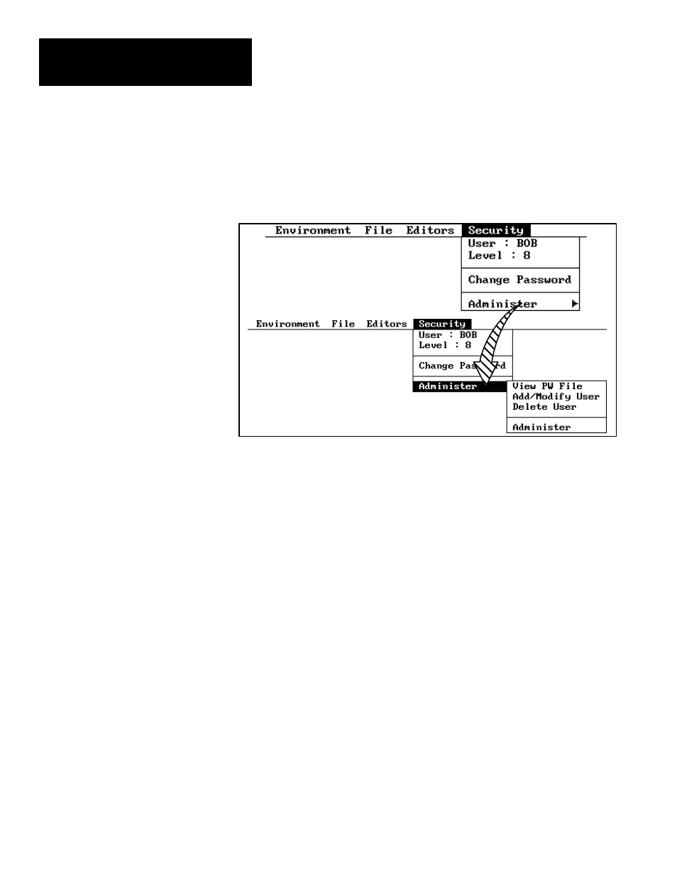 Security administration | Rockwell Automation 5370-CVIM2 Module User Manual | Page 526 / 564