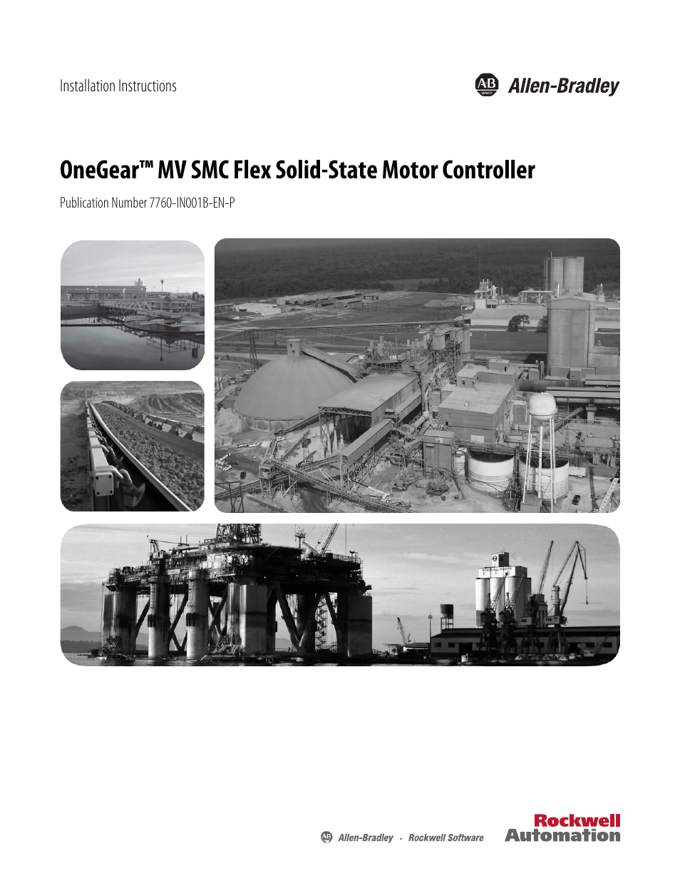 Rockwell Automation 7763 OneGear MV SMC Flex Solid-State Motor Controller User Manual | 44 pages