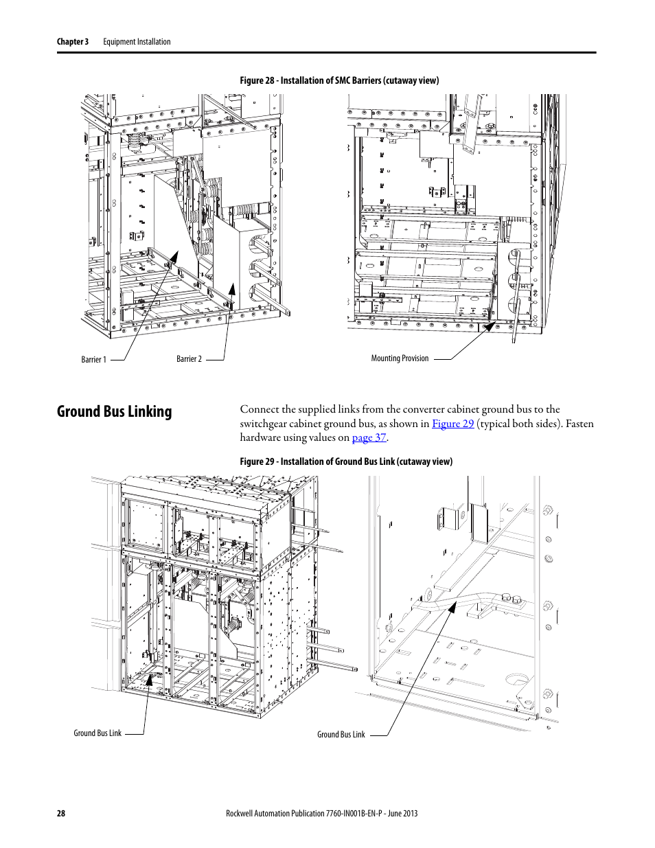 Ground bus linking, Figure 28 | Rockwell Automation 7763 OneGear MV SMC Flex Solid-State Motor Controller User Manual | Page 30 / 44