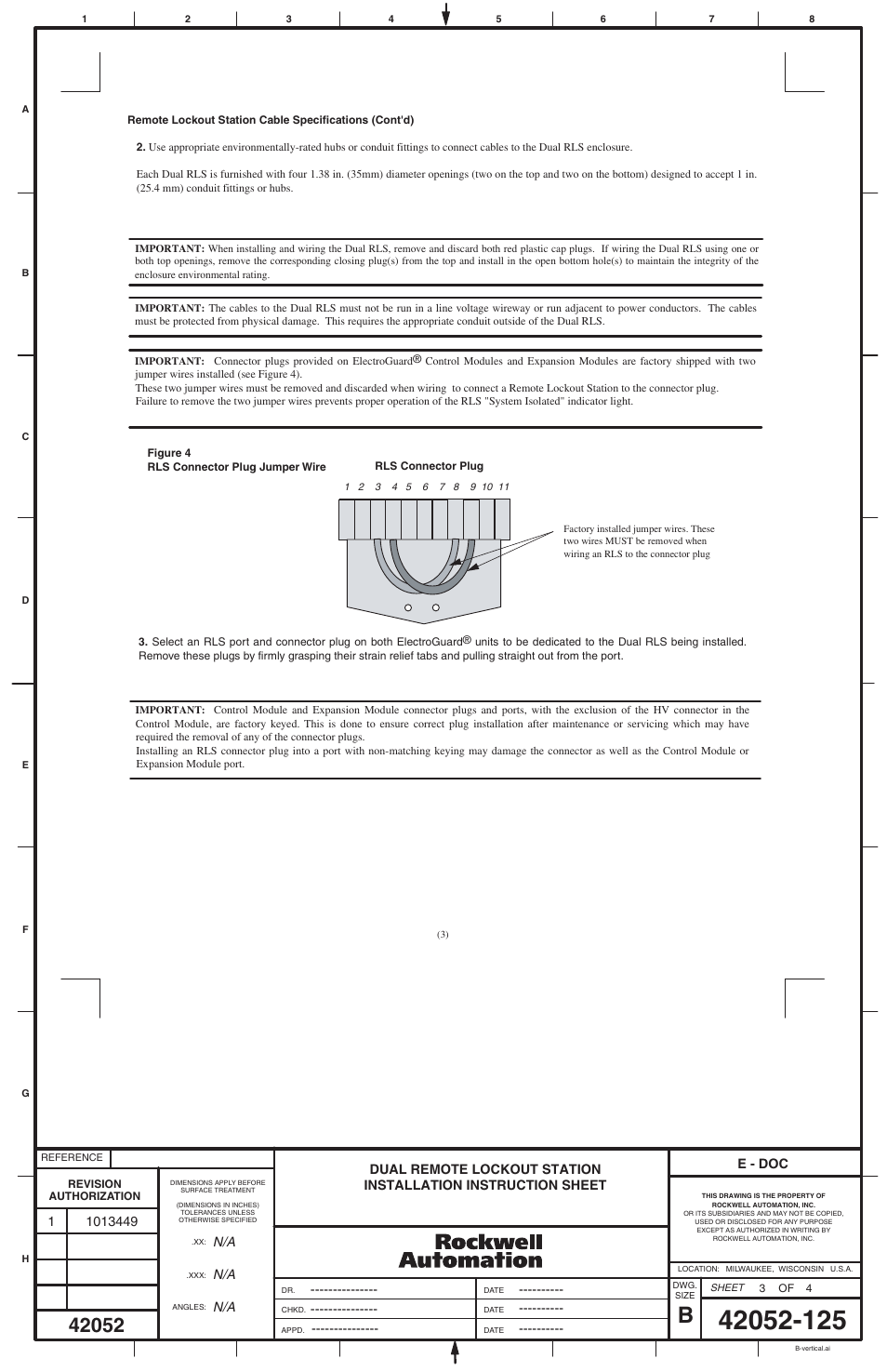 Rockwell Automation 2030-RLS_ _D Dual Remote Lockout Station User Manual | Page 3 / 4