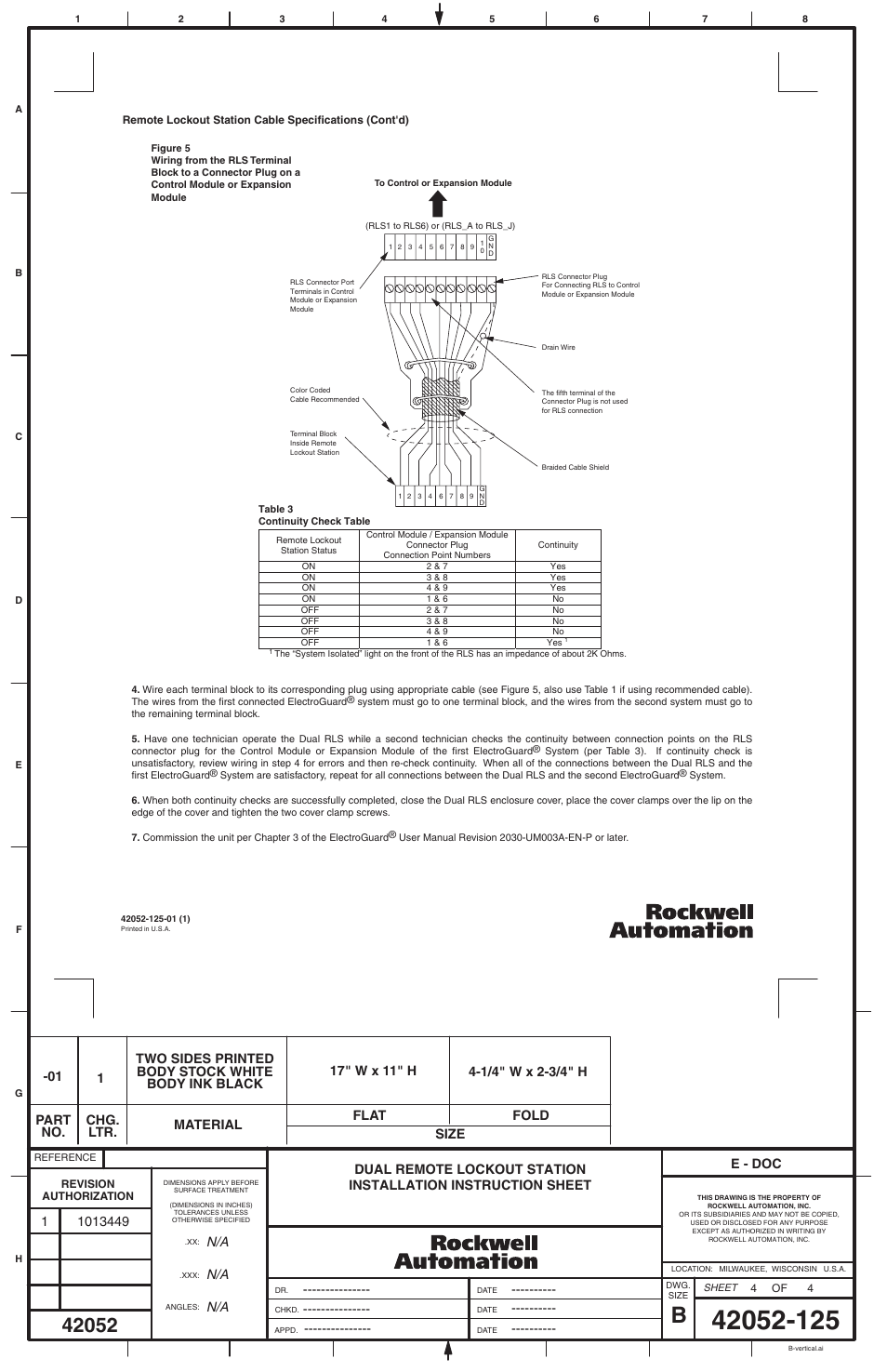 E - doc | Rockwell Automation 2030-RLS_ _D Dual Remote Lockout Station User Manual | Page 4 / 4