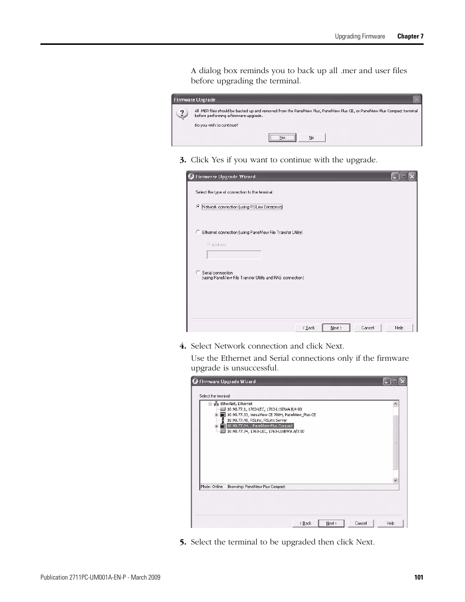 Rockwell Automation 2711PC-xxxx PanelView Plus Compact User Manual User Manual | Page 101 / 132