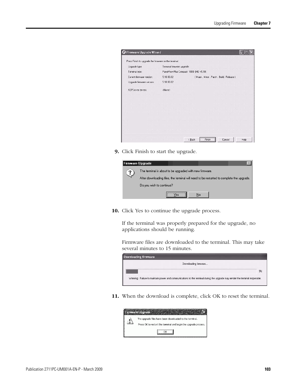 Rockwell Automation 2711PC-xxxx PanelView Plus Compact User Manual User Manual | Page 103 / 132
