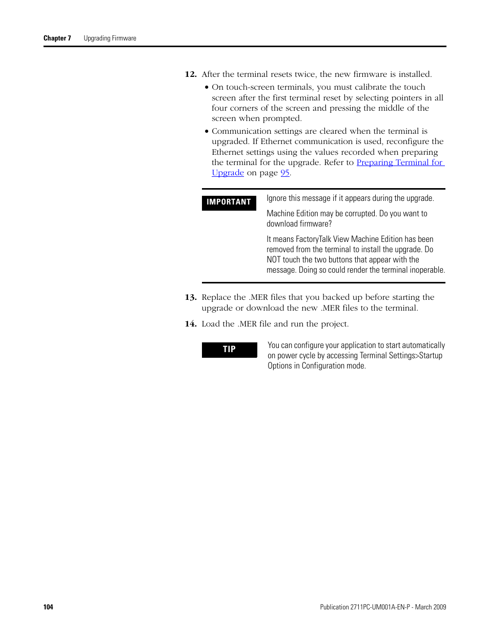 Rockwell Automation 2711PC-xxxx PanelView Plus Compact User Manual User Manual | Page 104 / 132