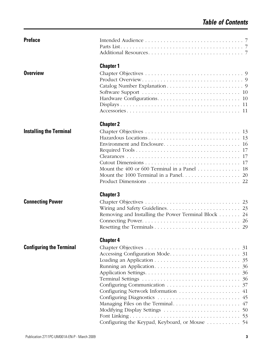Rockwell Automation 2711PC-xxxx PanelView Plus Compact User Manual User Manual | Page 3 / 132