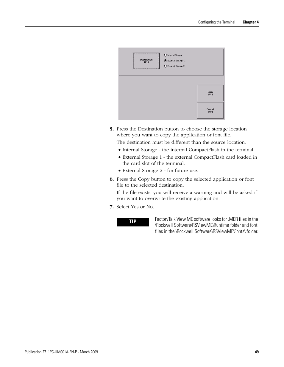 Rockwell Automation 2711PC-xxxx PanelView Plus Compact User Manual User Manual | Page 49 / 132