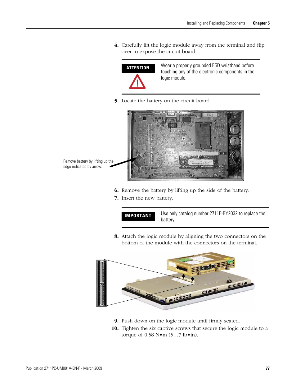 Rockwell Automation 2711PC-xxxx PanelView Plus Compact User Manual User Manual | Page 77 / 132