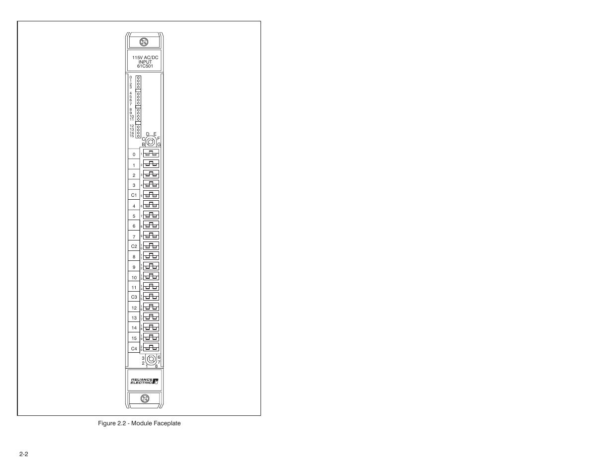 Rockwell Automation 61C501 AutoMax/AutoMate 115V Input Module User Manual | Page 10 / 38