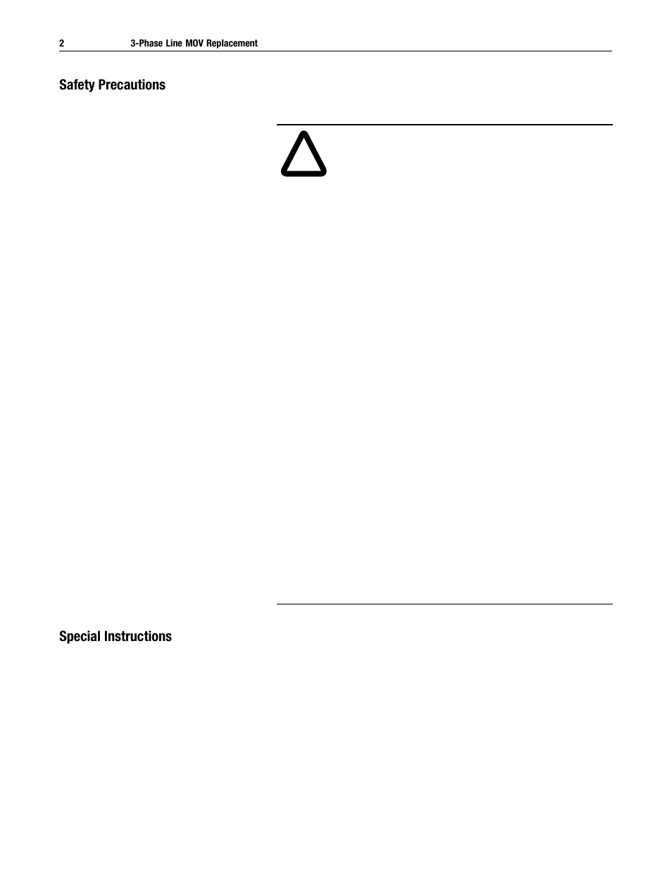 Rockwell Automation 2364F Three-Phase Line MOV Replacement User Manual | Page 2 / 4