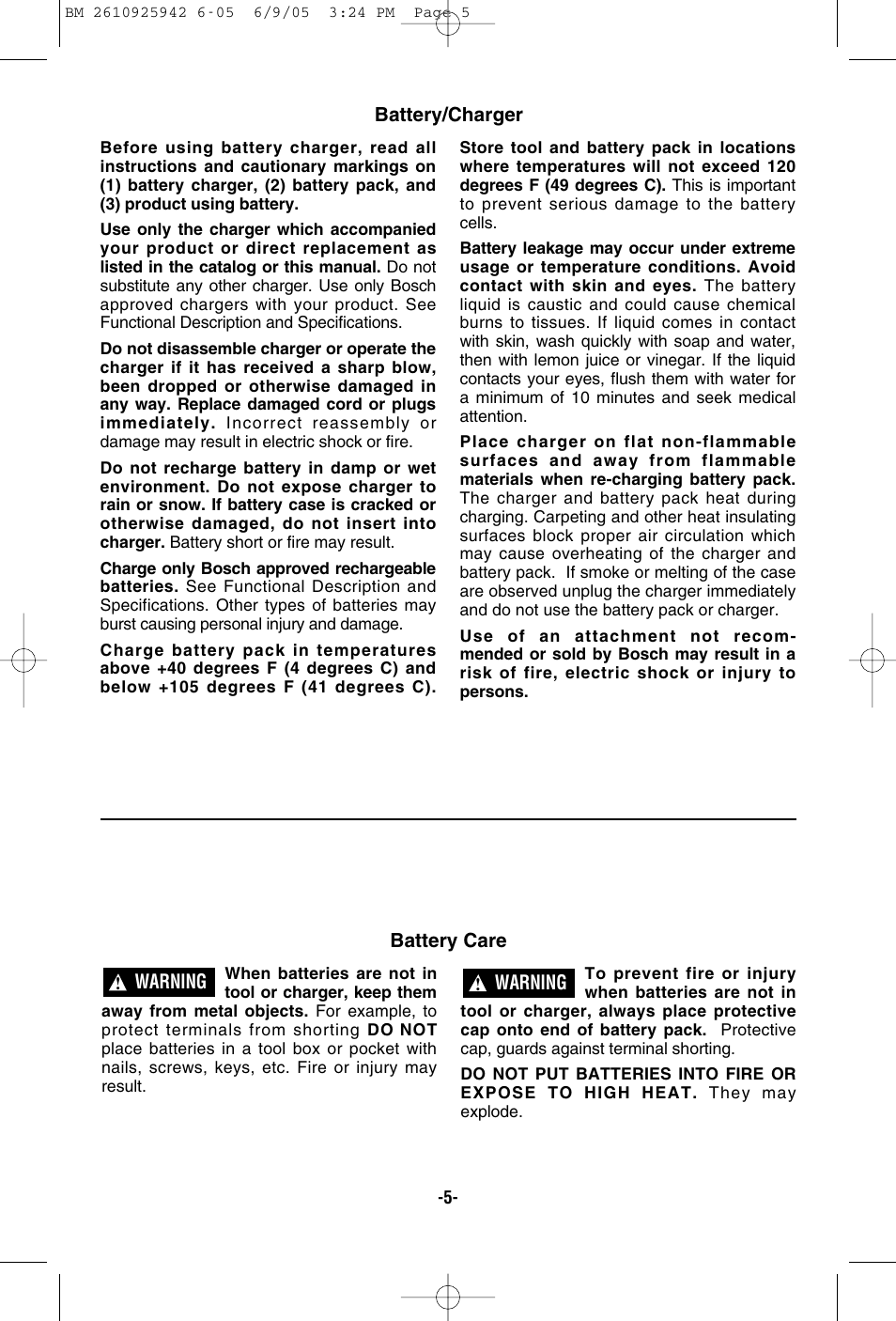 Bosch 33614 User Manual | Page 5 / 52