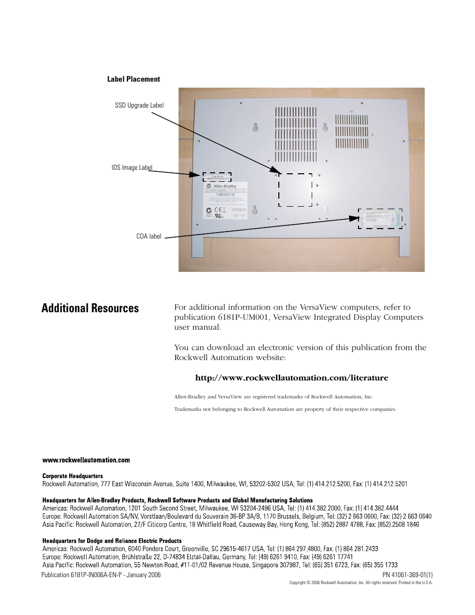 Additional resources | Rockwell Automation 6189V-xxxx Solid State Drive Upgrade Kit for Panel PC User Manual | Page 8 / 8