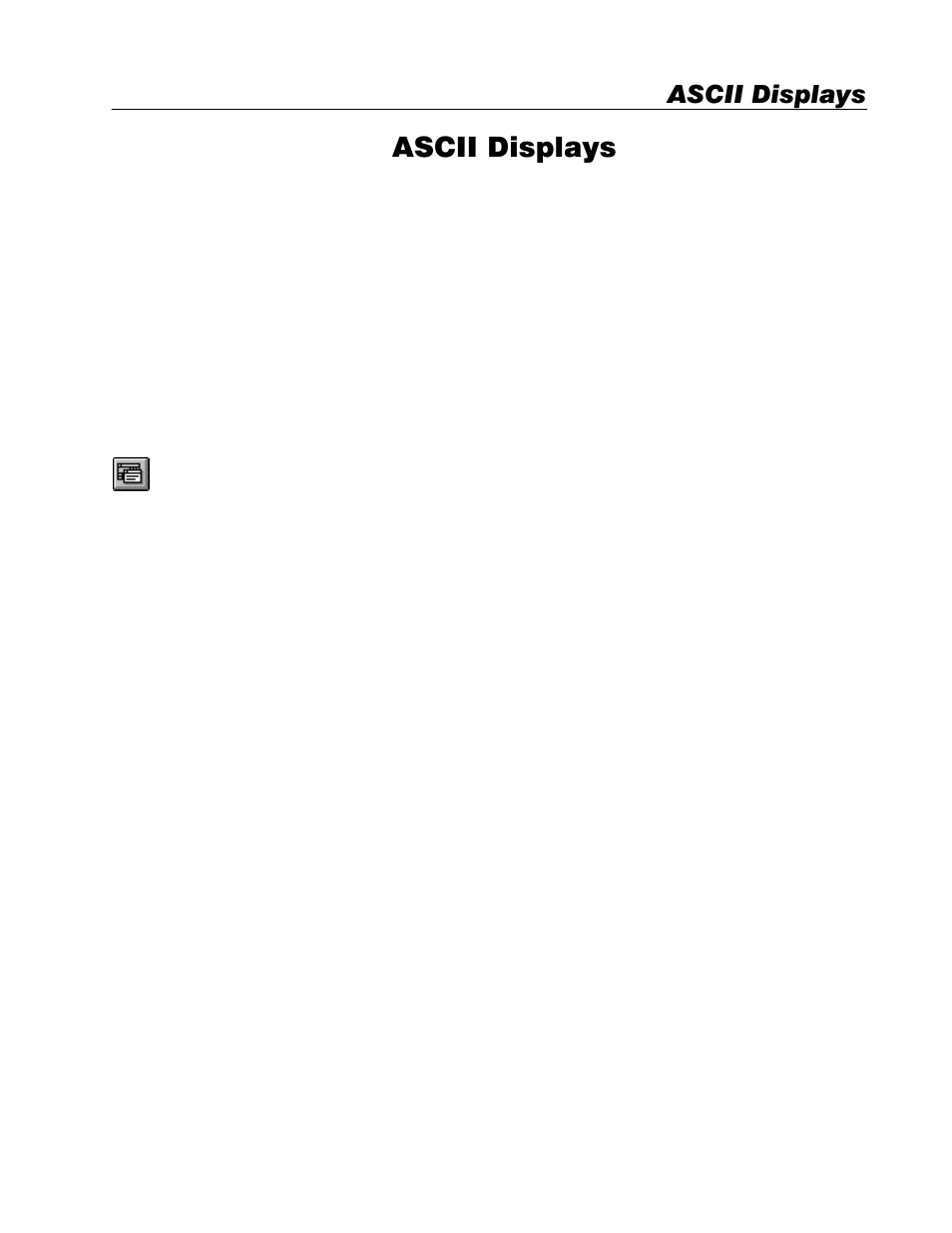Ascii displays, About ascii displays | Rockwell Automation 2711E-ND1 Reference Manual PanelBuilder 1400e User Manual | Page 13 / 201