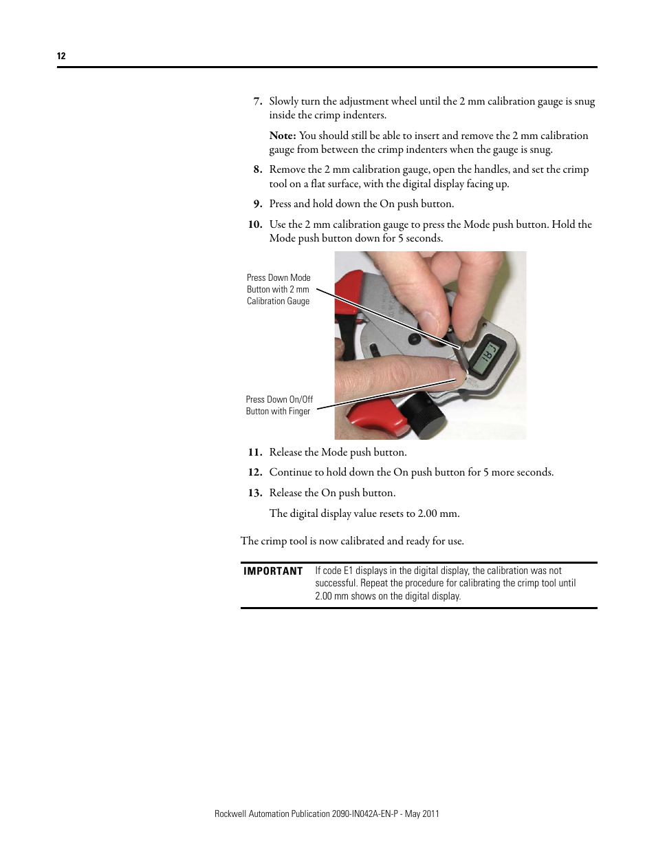 Rockwell Automation 2090-Series Circular-DIN Connector Kits, Flange Kits, and Crimp Tools User Manual | Page 12 / 32