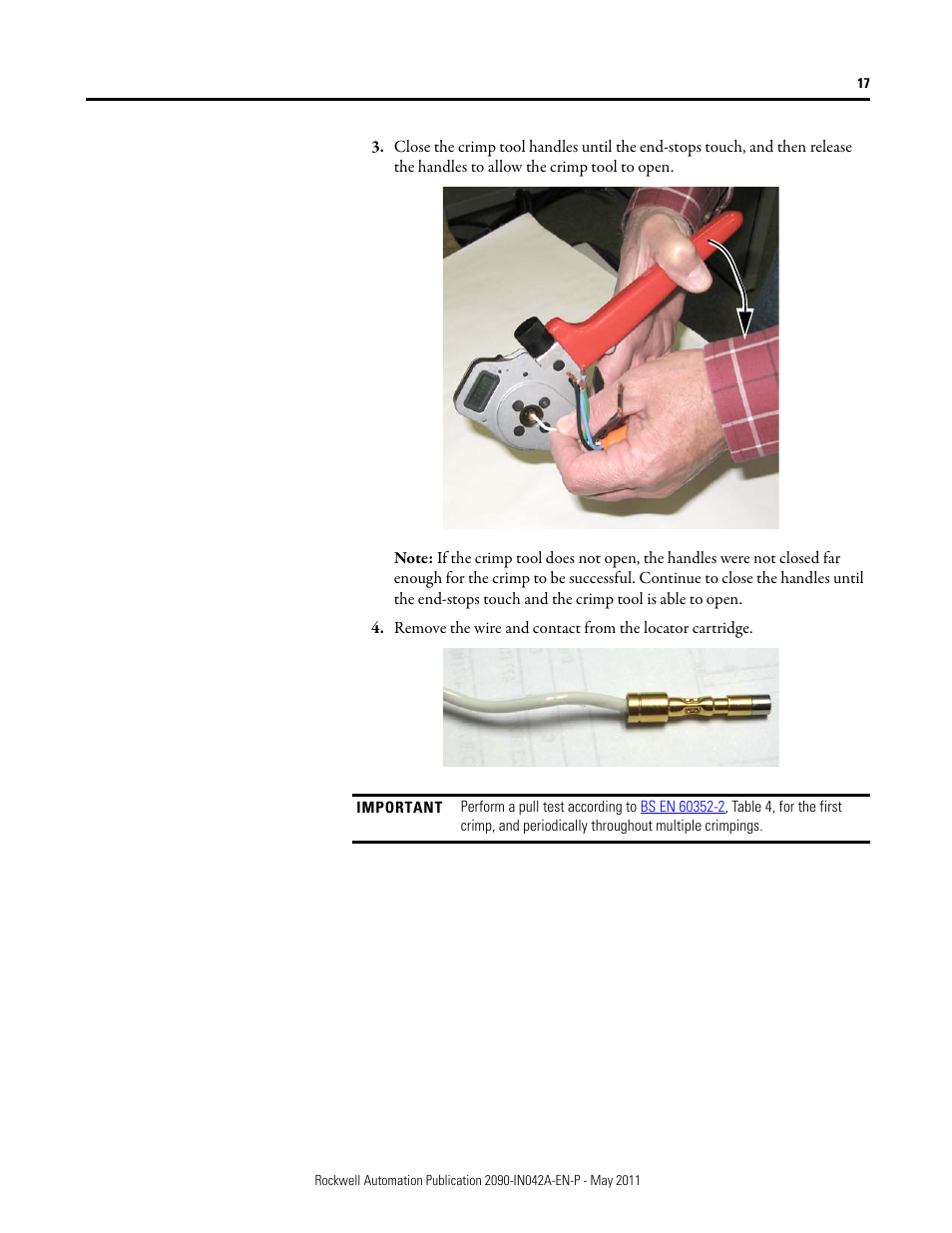 Rockwell Automation 2090-Series Circular-DIN Connector Kits, Flange Kits, and Crimp Tools User Manual | Page 17 / 32