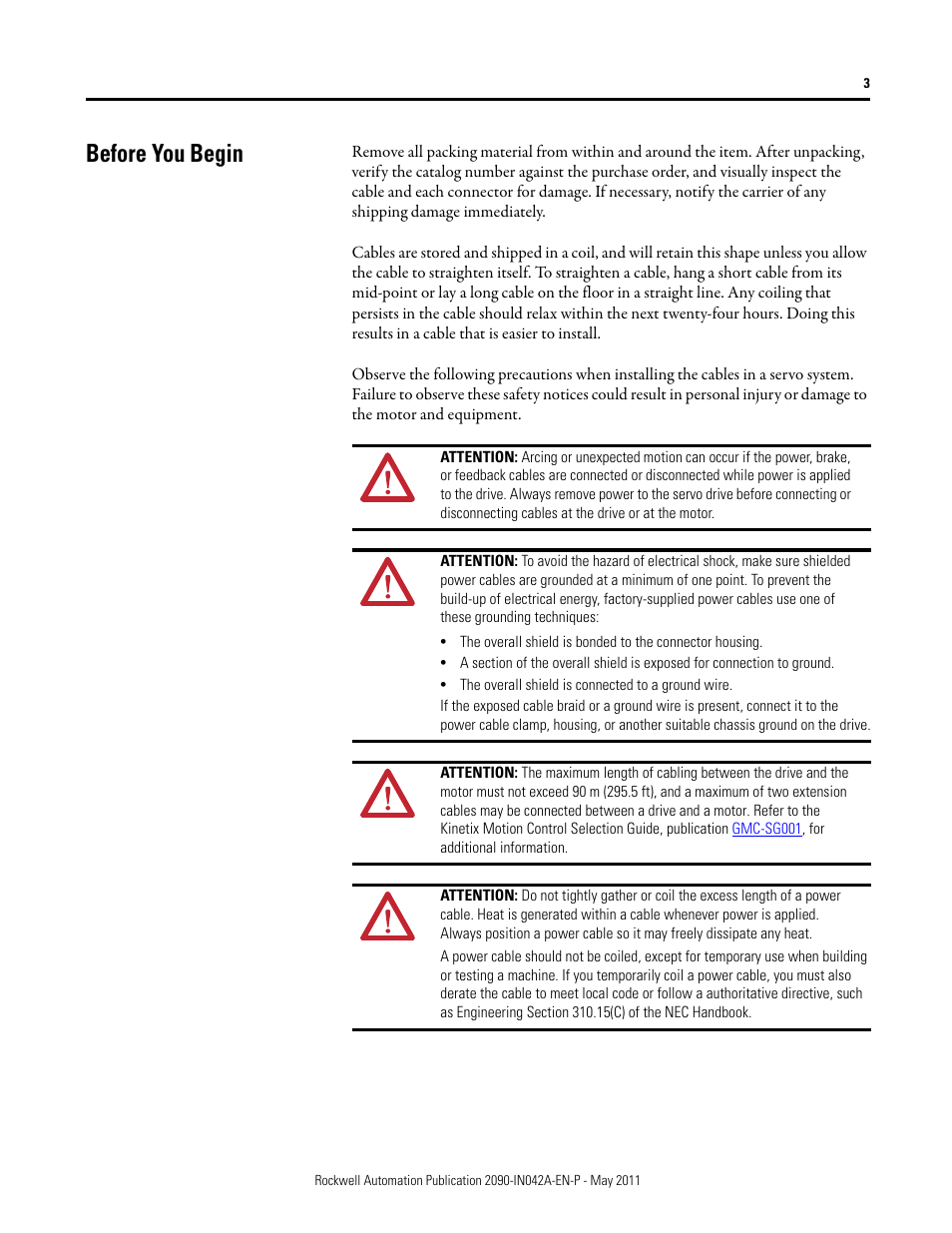 Before you begin | Rockwell Automation 2090-Series Circular-DIN Connector Kits, Flange Kits, and Crimp Tools User Manual | Page 3 / 32