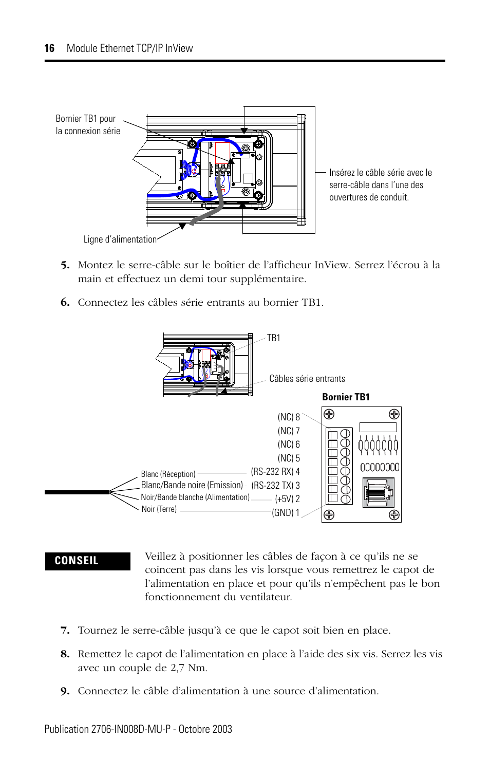 Rockwell Automation 2706-PENET1 InView Ethernet TCP/IP Module User Manual | Page 16 / 64