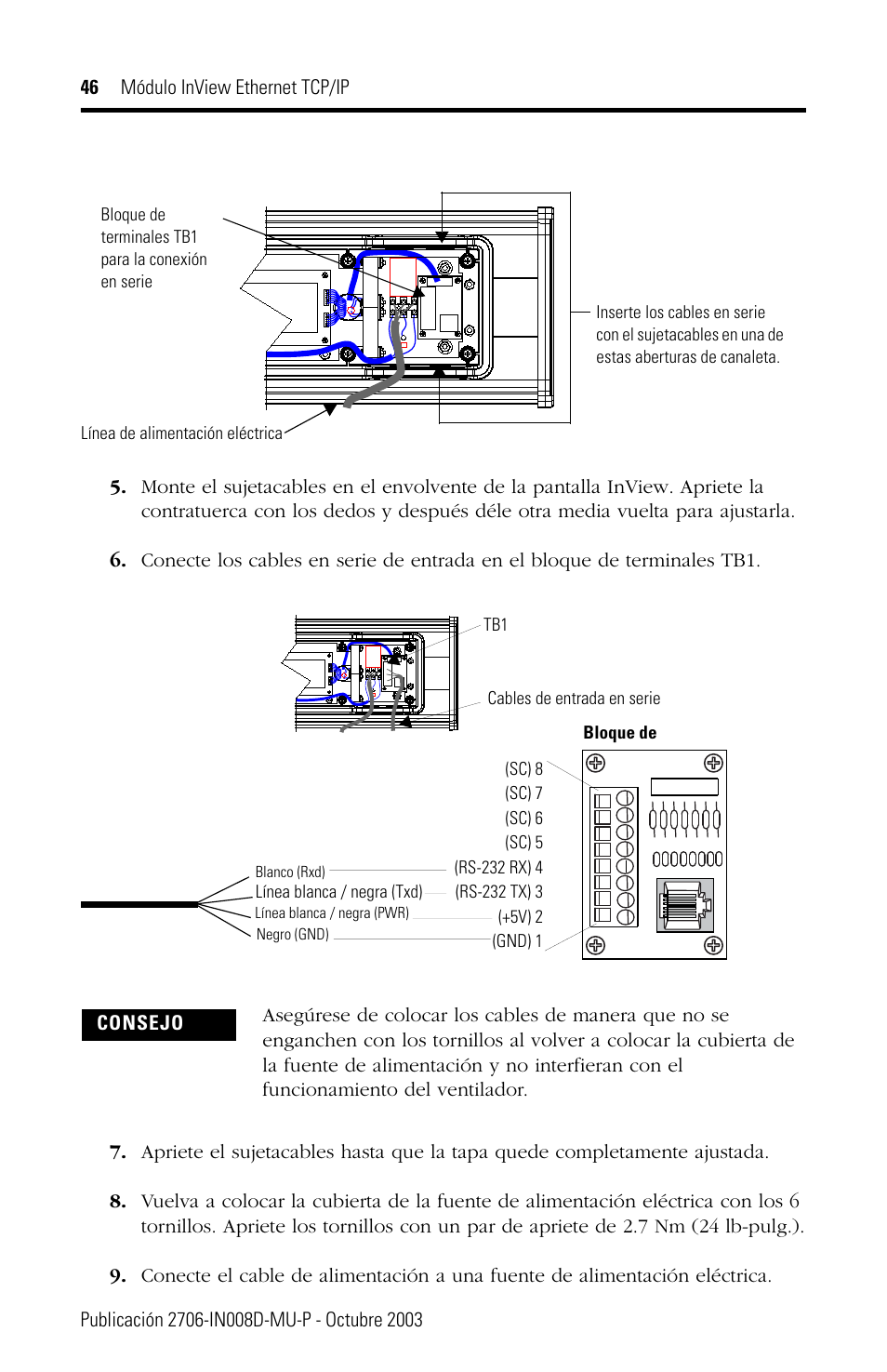 Rockwell Automation 2706-PENET1 InView Ethernet TCP/IP Module User Manual | Page 46 / 64