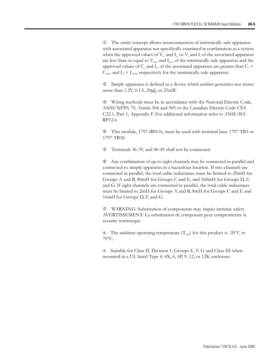 Rockwell Automation 1797-XXX FLEX Ex System Certification Reference Manual User Manual | Page 113 / 252