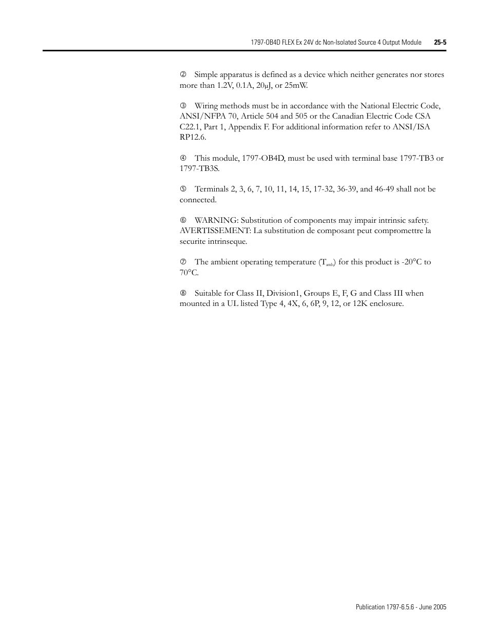 Rockwell Automation 1797-XXX FLEX Ex System Certification Reference Manual User Manual | Page 119 / 252