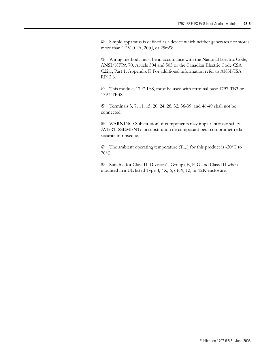 Rockwell Automation 1797-XXX FLEX Ex System Certification Reference Manual User Manual | Page 125 / 252