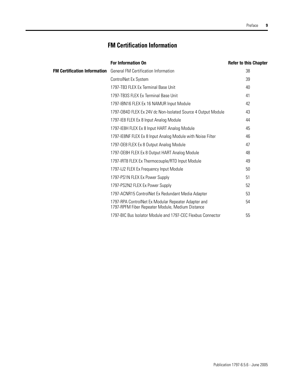 Fm certification information | Rockwell Automation 1797-XXX FLEX Ex System Certification Reference Manual User Manual | Page 13 / 252
