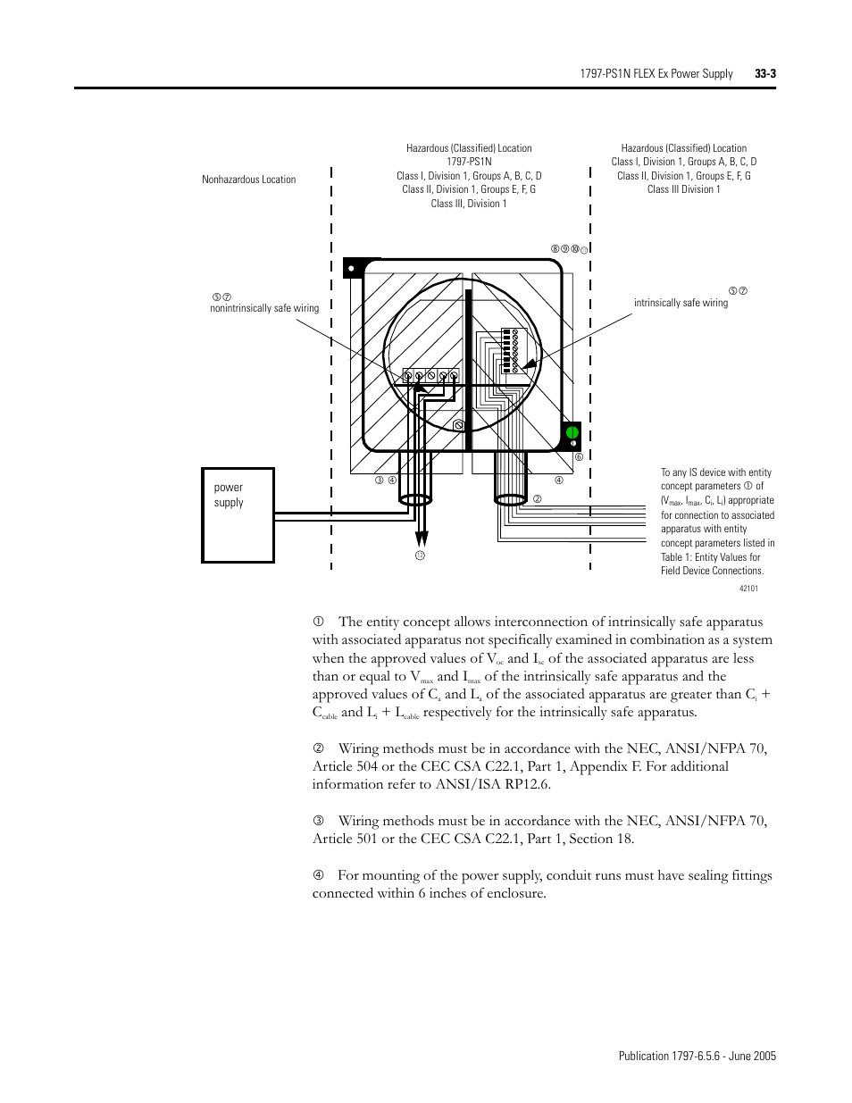 And i, And l, Of the associated apparatus are greater than c | Respectively for the intrinsically safe apparatus | Rockwell Automation 1797-XXX FLEX Ex System Certification Reference Manual User Manual | Page 161 / 252