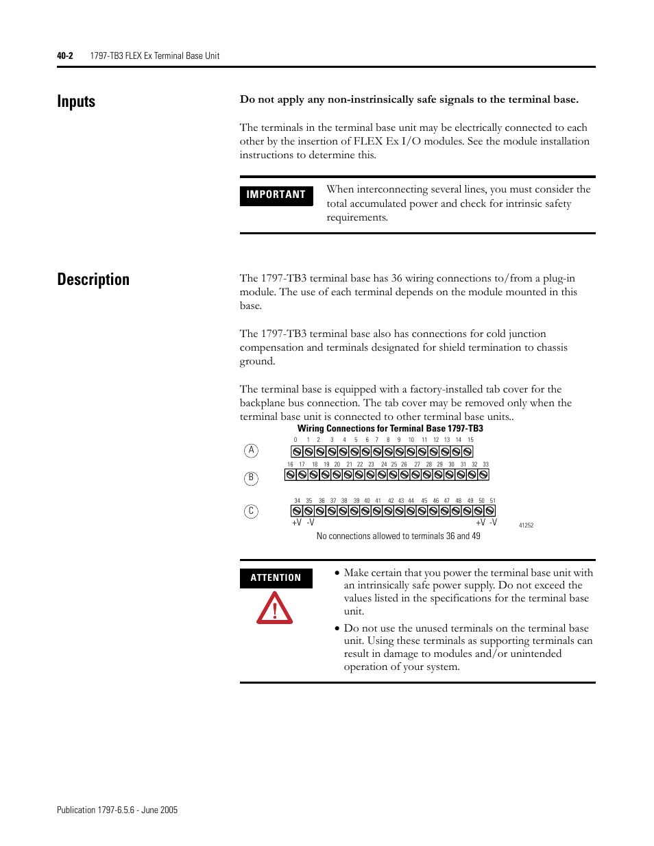 Inputs, Description, Inputs -2 description -2 | Rockwell Automation 1797-XXX FLEX Ex System Certification Reference Manual User Manual | Page 184 / 252