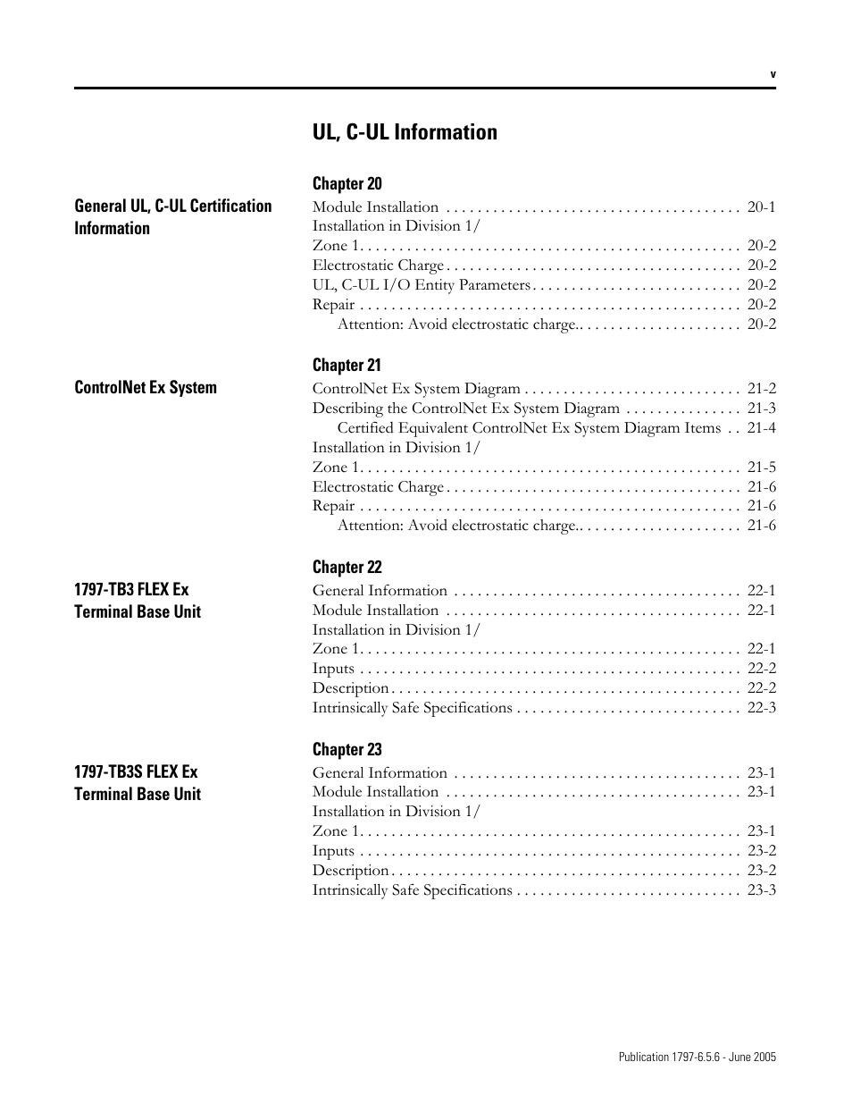 Ul, c-ul information | Rockwell Automation 1797-XXX FLEX Ex System Certification Reference Manual User Manual | Page 19 / 252