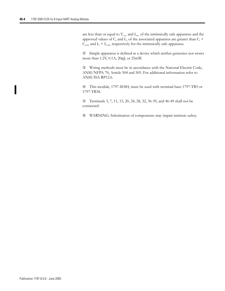 Rockwell Automation 1797-XXX FLEX Ex System Certification Reference Manual User Manual | Page 208 / 252