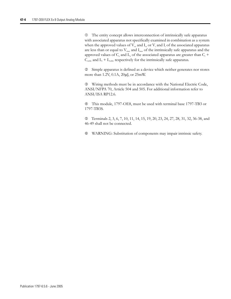 Rockwell Automation 1797-XXX FLEX Ex System Certification Reference Manual User Manual | Page 218 / 252