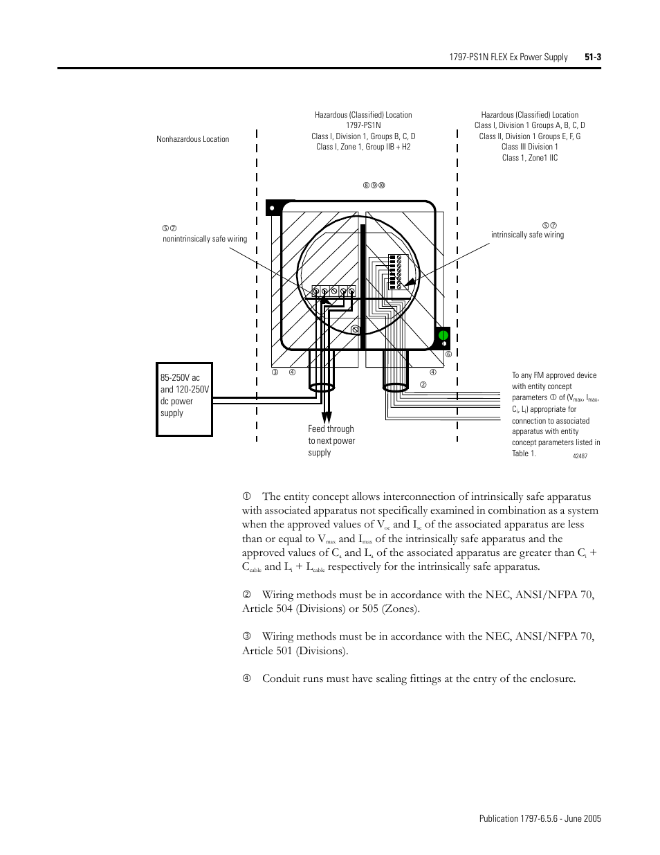 And i, And l, Of the associated apparatus are greater than c | Respectively for the intrinsically safe apparatus | Rockwell Automation 1797-XXX FLEX Ex System Certification Reference Manual User Manual | Page 233 / 252