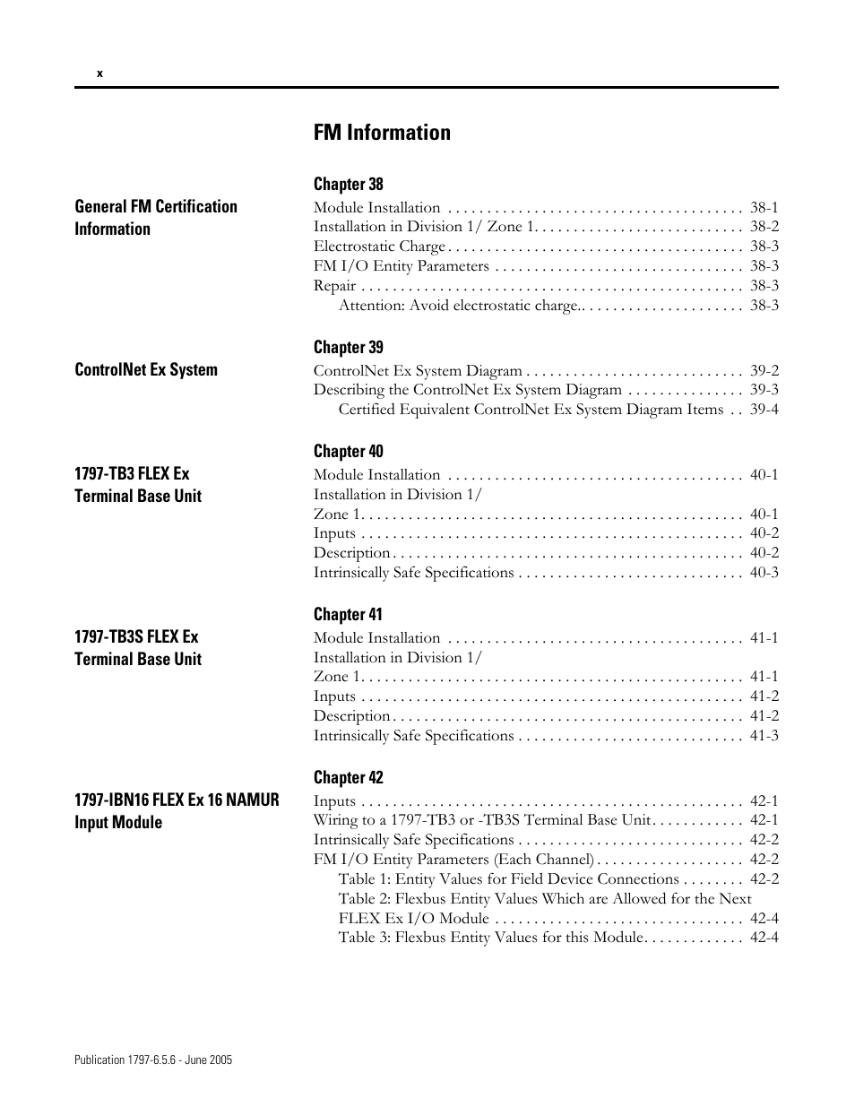 Fm information | Rockwell Automation 1797-XXX FLEX Ex System Certification Reference Manual User Manual | Page 24 / 252