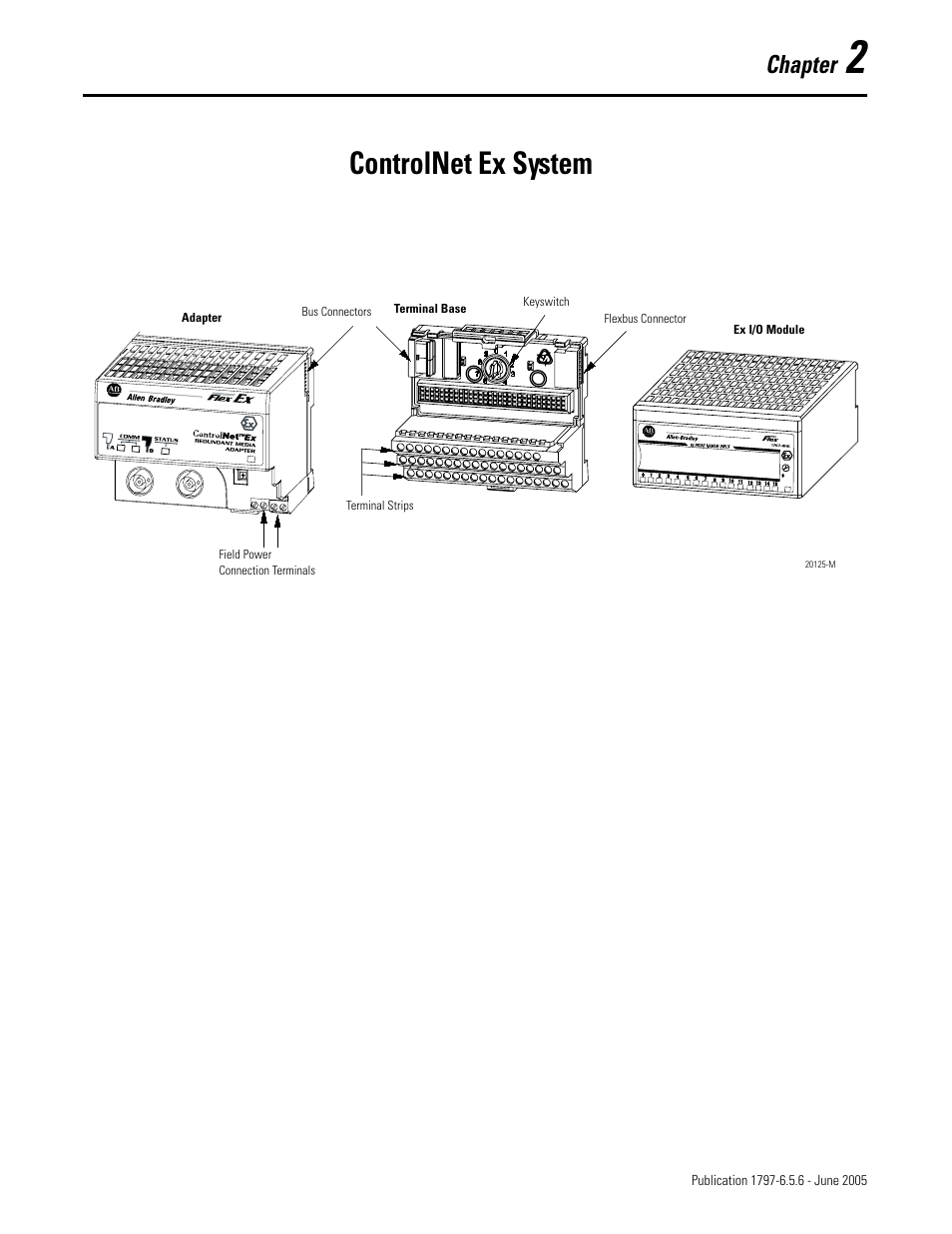 Chapter 2, Controlnet ex system, Chapter | Rockwell Automation 1797-XXX FLEX Ex System Certification Reference Manual User Manual | Page 33 / 252