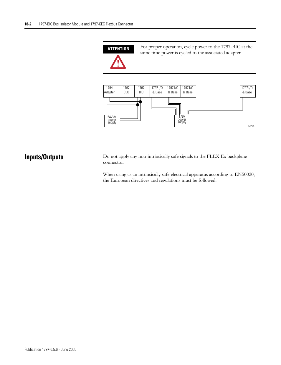 Inputs/outputs, Inputs/outputs -2 | Rockwell Automation 1797-XXX FLEX Ex System Certification Reference Manual User Manual | Page 88 / 252