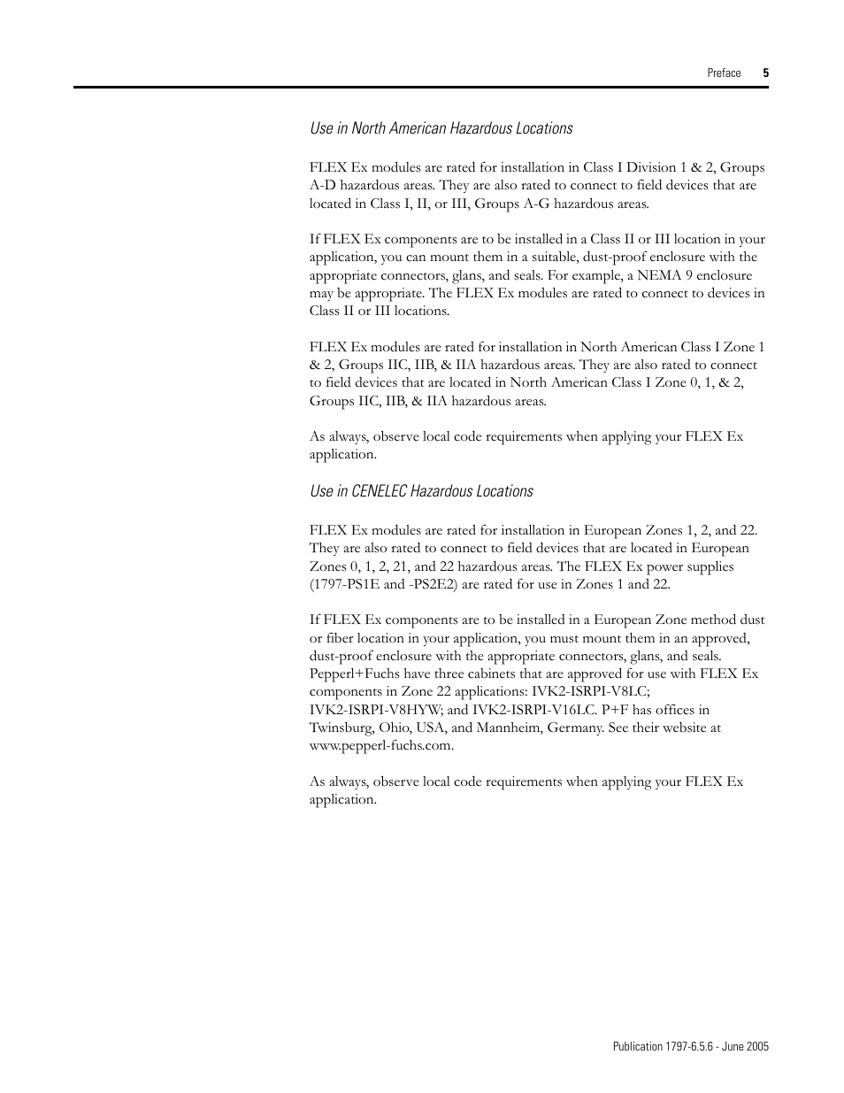 Rockwell Automation 1797-XXX FLEX Ex System Certification Reference Manual User Manual | Page 9 / 252