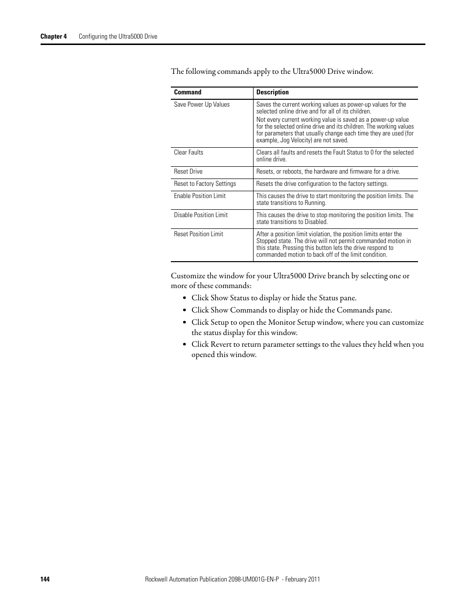 Rockwell Automation 2098-UWCPRG Ultraware Software User Manual User Manual | Page 142 / 354