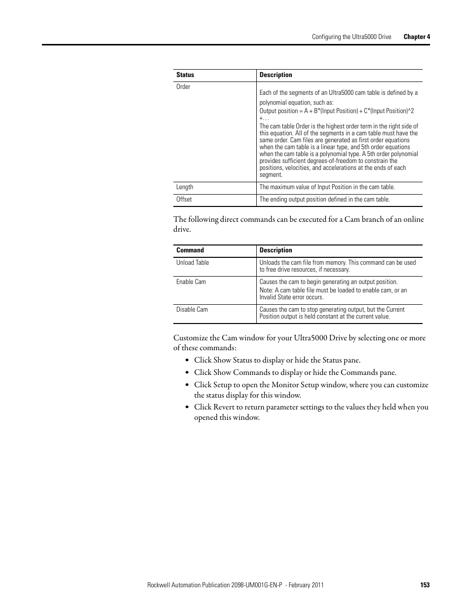 Rockwell Automation 2098-UWCPRG Ultraware Software User Manual User Manual | Page 151 / 354