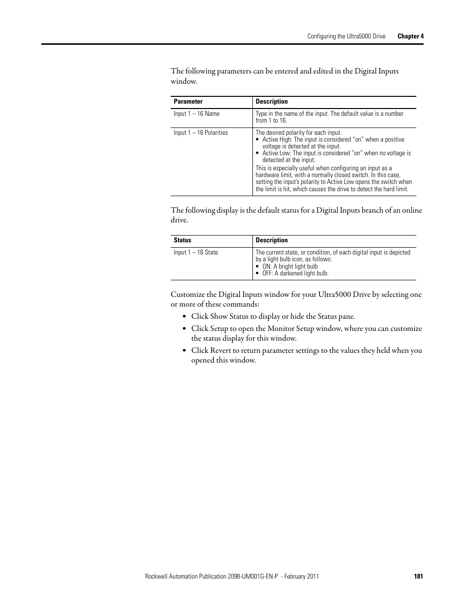 Rockwell Automation 2098-UWCPRG Ultraware Software User Manual User Manual | Page 179 / 354