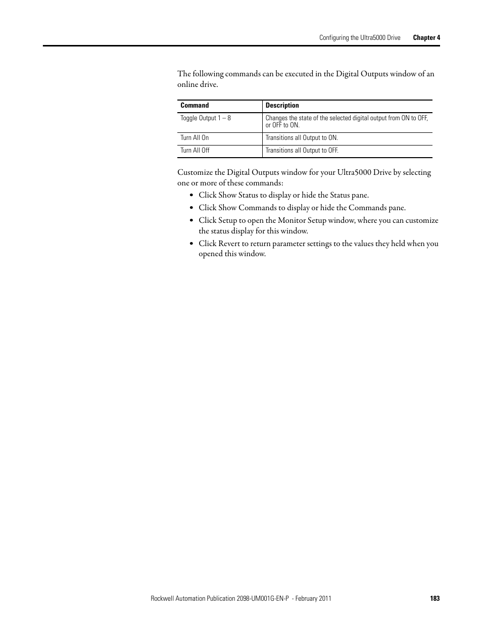 Rockwell Automation 2098-UWCPRG Ultraware Software User Manual User Manual | Page 181 / 354
