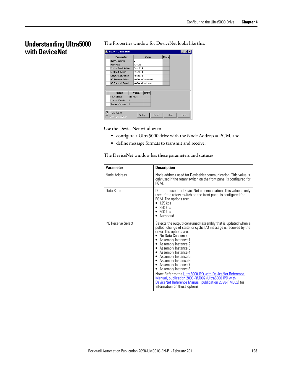 Understanding ultra5000 with devicenet | Rockwell Automation 2098-UWCPRG Ultraware Software User Manual User Manual | Page 191 / 354