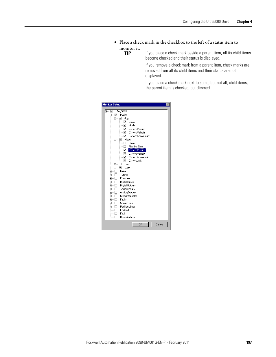 Rockwell Automation 2098-UWCPRG Ultraware Software User Manual User Manual | Page 195 / 354