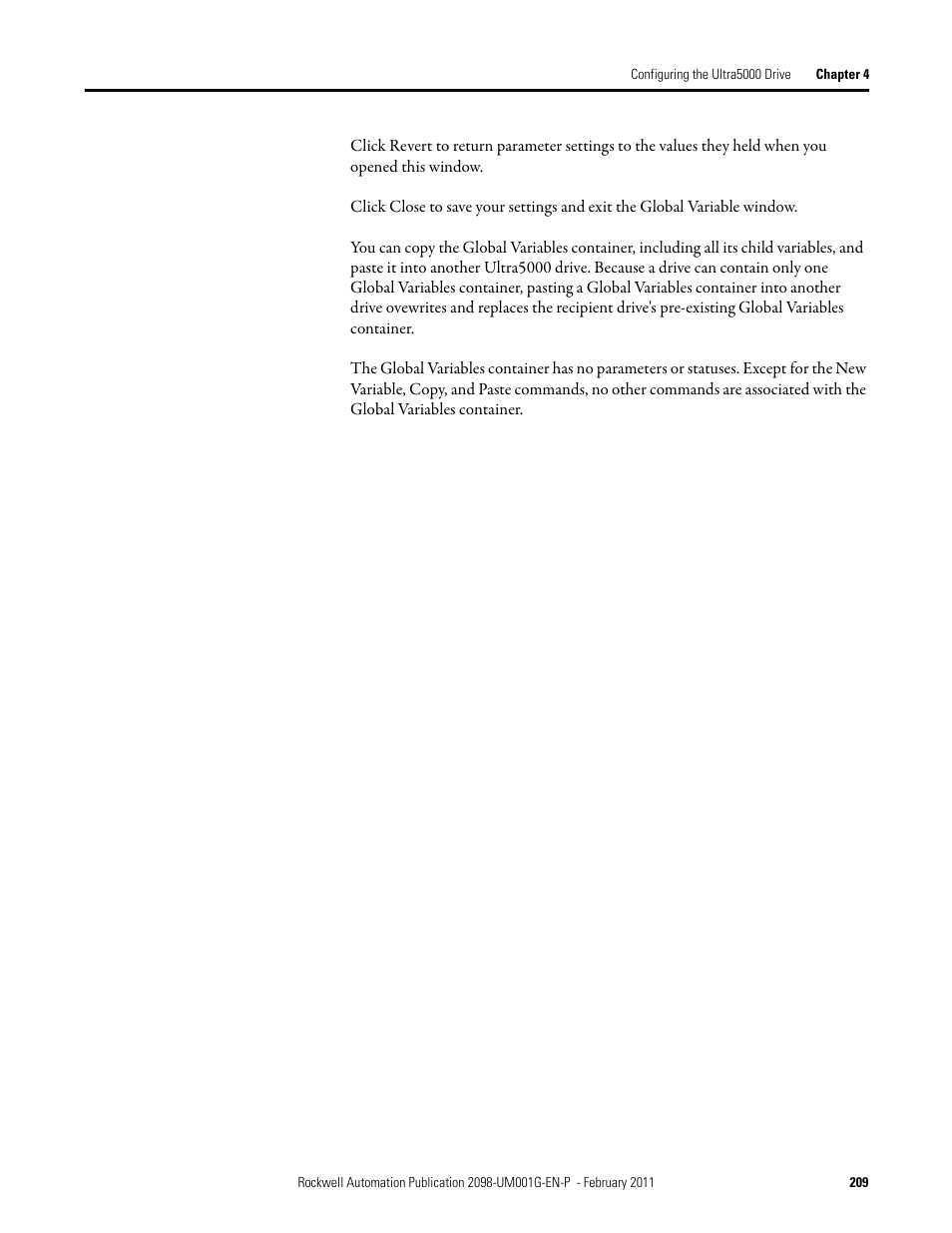 Rockwell Automation 2098-UWCPRG Ultraware Software User Manual User Manual | Page 207 / 354