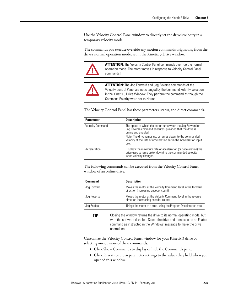 Rockwell Automation 2098-UWCPRG Ultraware Software User Manual User Manual | Page 233 / 354