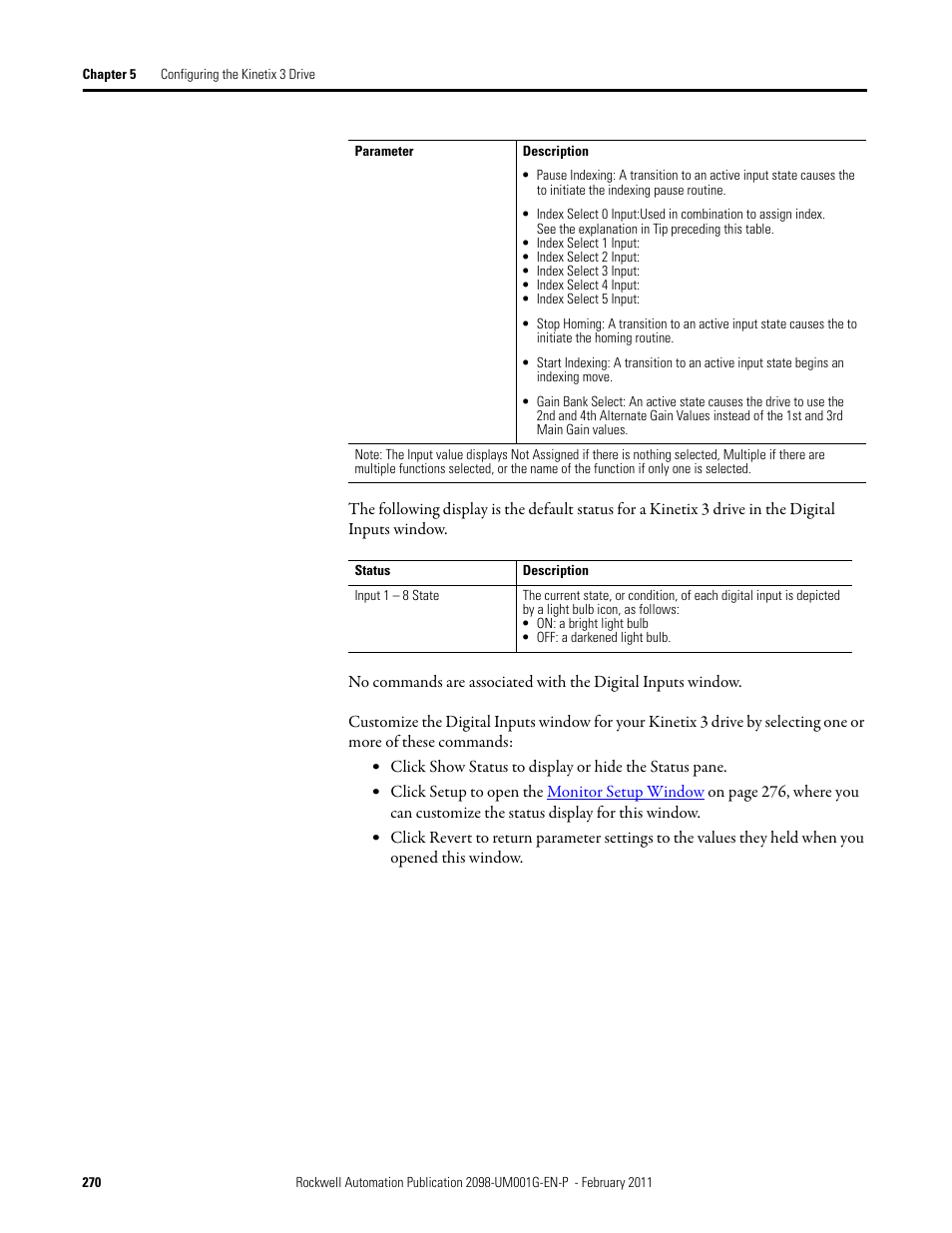Rockwell Automation 2098-UWCPRG Ultraware Software User Manual User Manual | Page 268 / 354