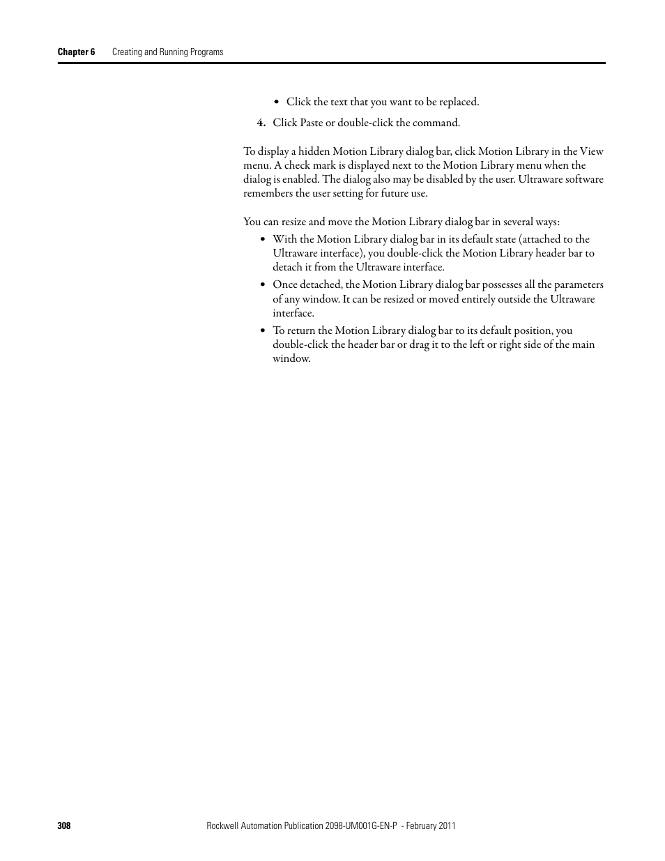 Rockwell Automation 2098-UWCPRG Ultraware Software User Manual User Manual | Page 306 / 354
