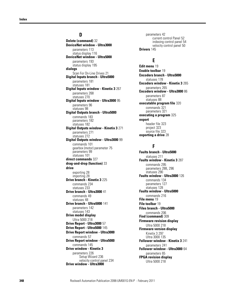 Rockwell Automation 2098-UWCPRG Ultraware Software User Manual User Manual | Page 346 / 354