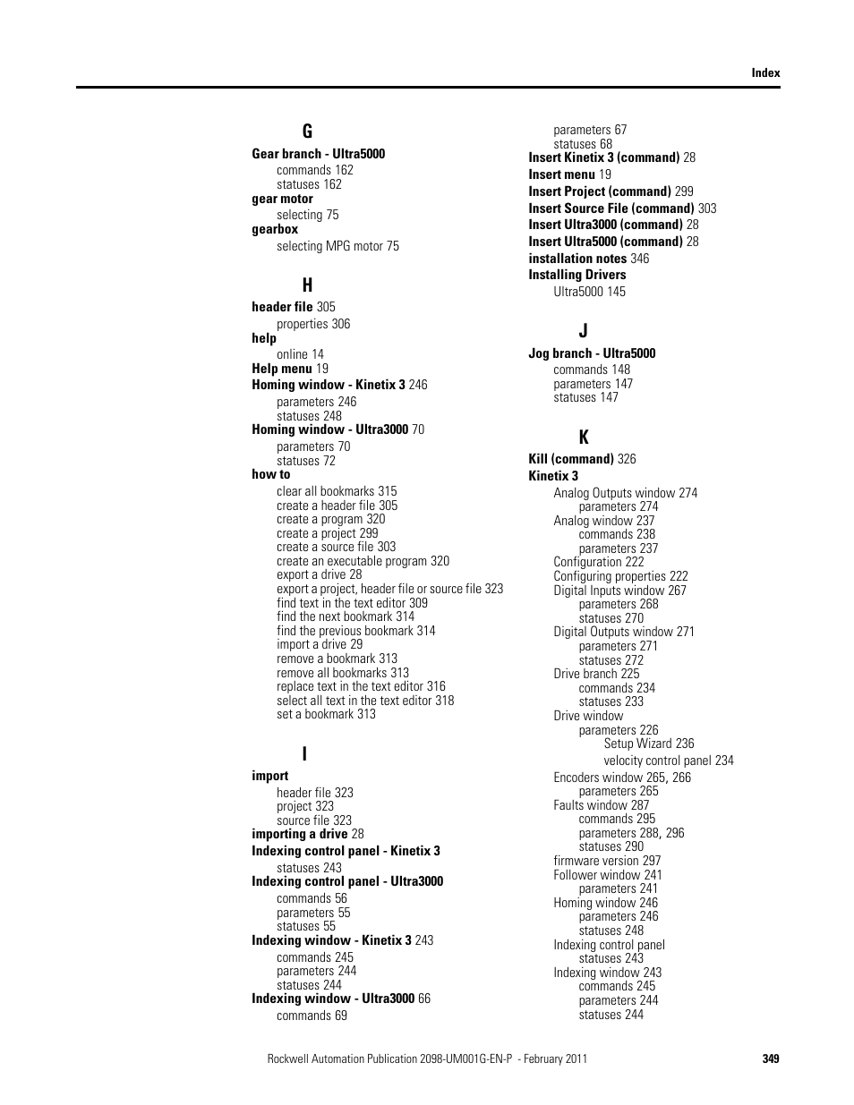 Rockwell Automation 2098-UWCPRG Ultraware Software User Manual User Manual | Page 347 / 354